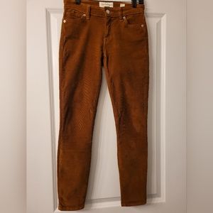 Lucky Brand Ava Midrise Rust colored Cord size 25